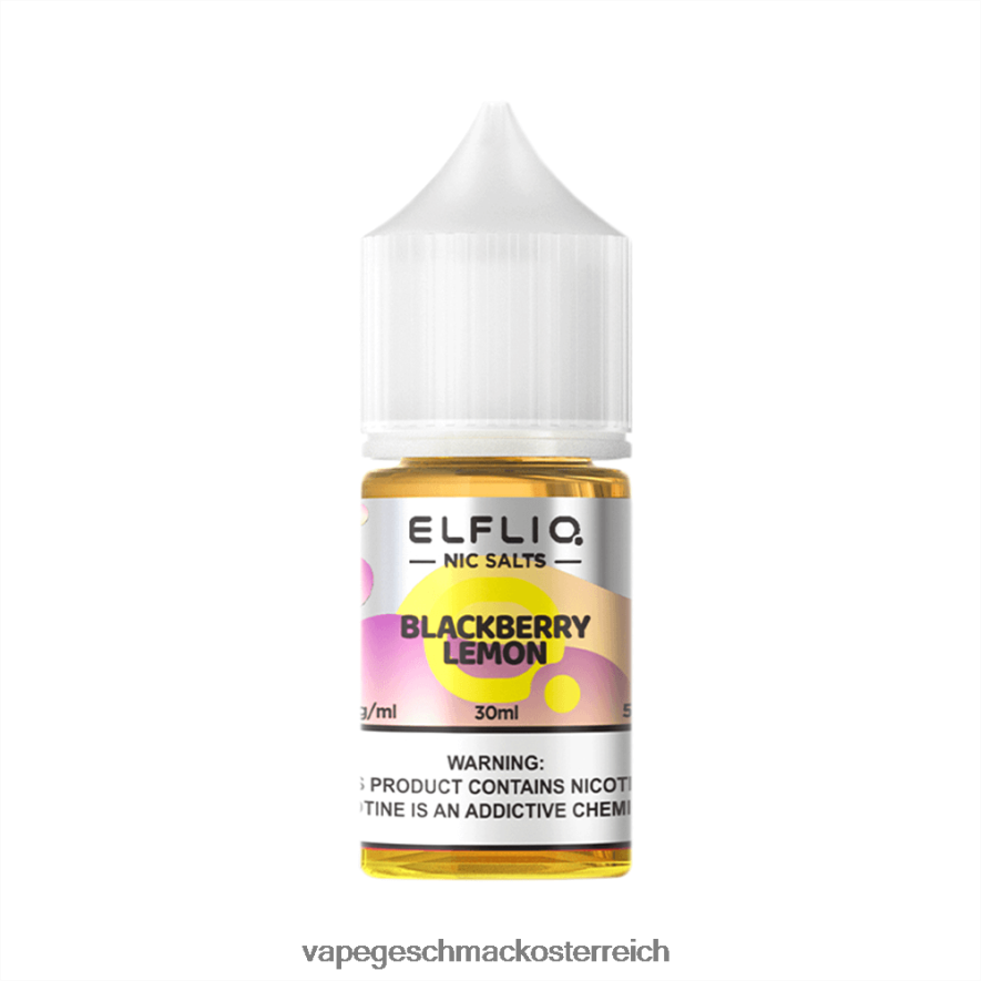 Blackberry Lemon ZD02Z68 ELFBAR ELFLIQ Nic Salt 30ml