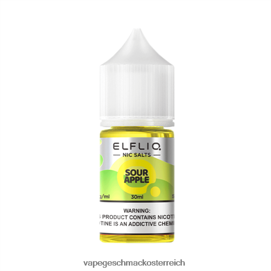 saurer Apfel ZD02Z628 ELFBAR ELFLIQ Nic Salt 30ml