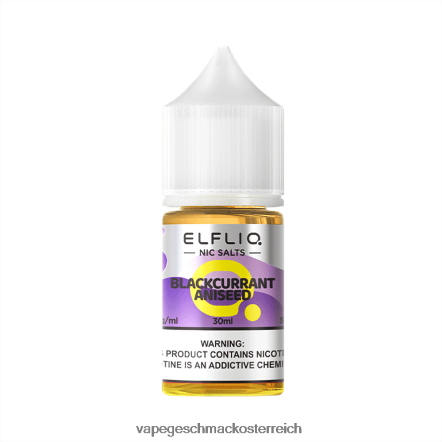 schwarzer Johannisbeeranis ZD02Z69 ELFBAR ELFLIQ Nic Salt 30ml
