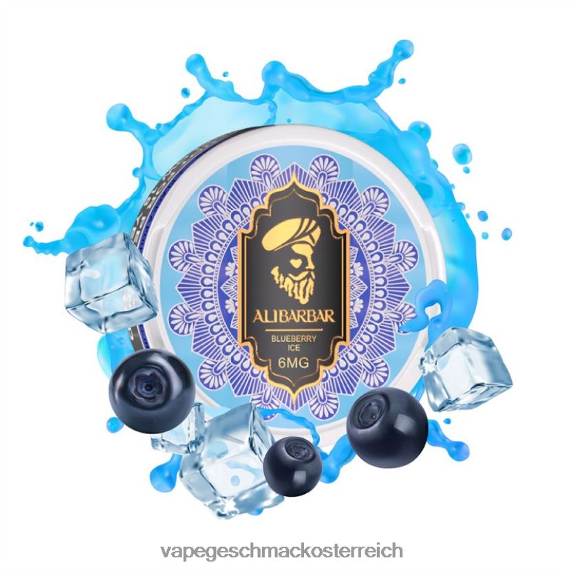 Vape Automat - Alibarbar Nikotinbeutel Blaubeereis P268ZR95