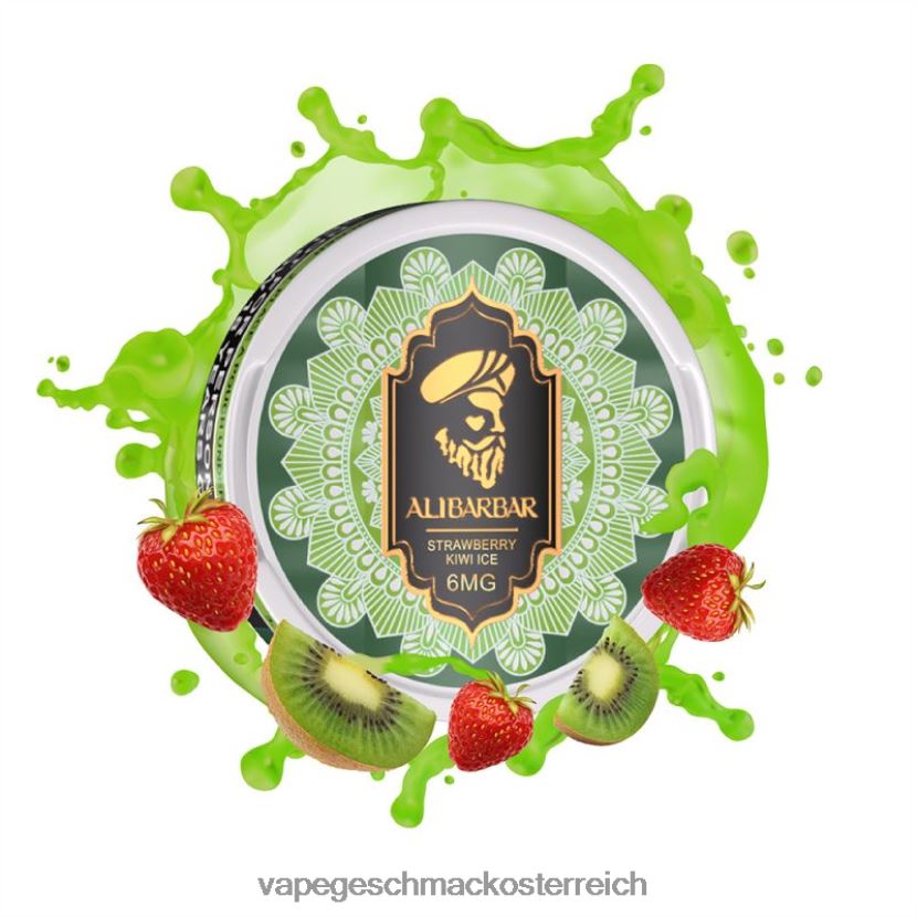 Vape Automat - Alibarbar Nikotinbeutel Erdbeer-Kiwi-Eis P268ZR91