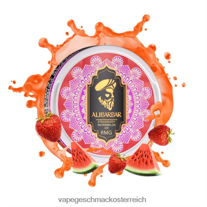 Vape Shop Wien - Alibarbar Nikotinbeutel Erdbeer-Wassermelonen-Eis P268ZR93