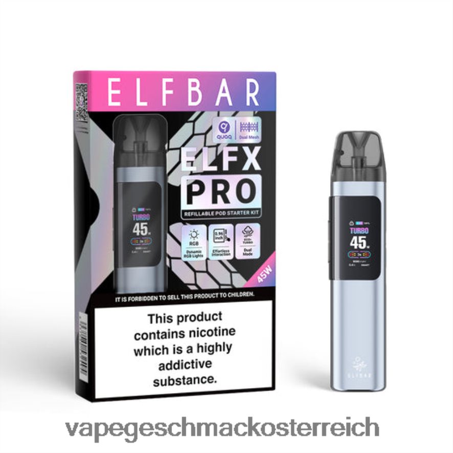 Schwarz ZD02Z65 ELFBAR ELFX Pro Öffnen Sie das POD -Gerät