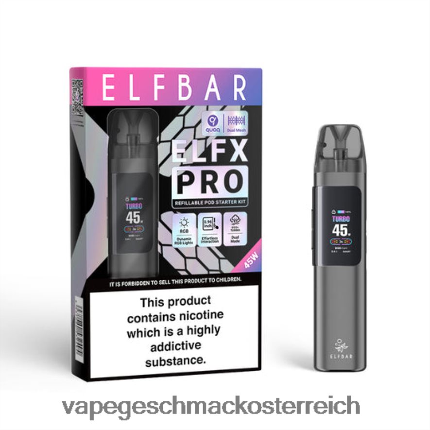 grau ZD02Z63 ELFBAR ELFX Pro Öffnen Sie das POD -Gerät