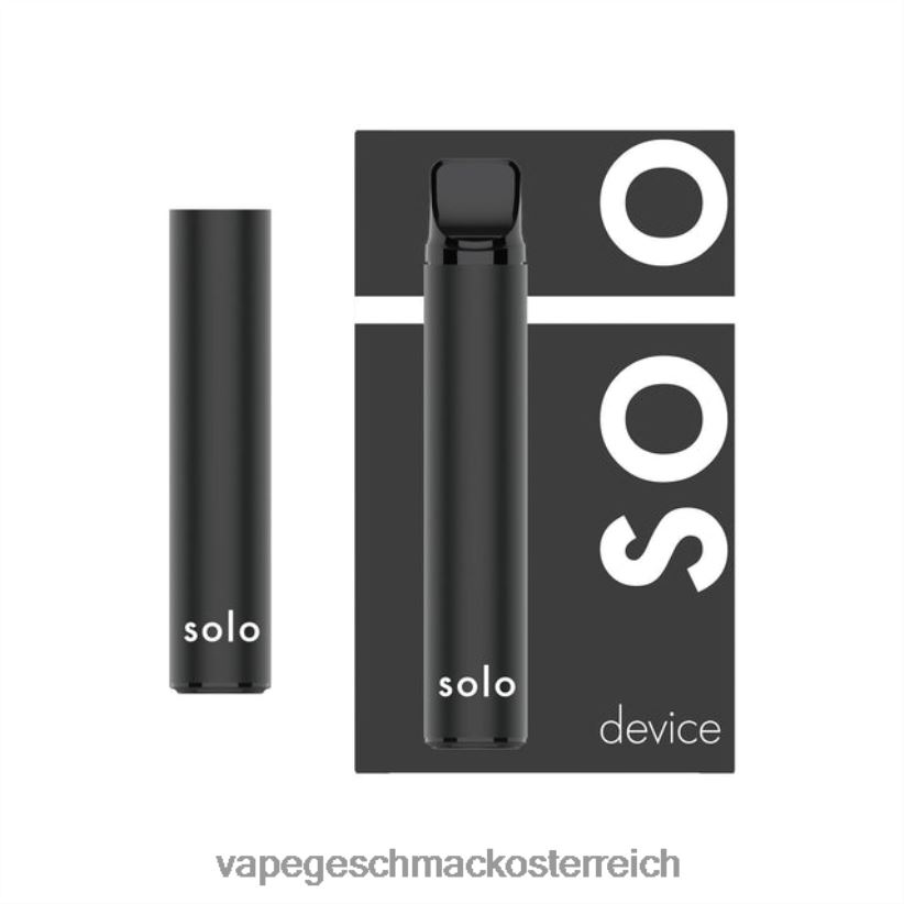 Einweg Vape Österreich - Solo MAX Pod-Gerät D288XL72 Schwarz