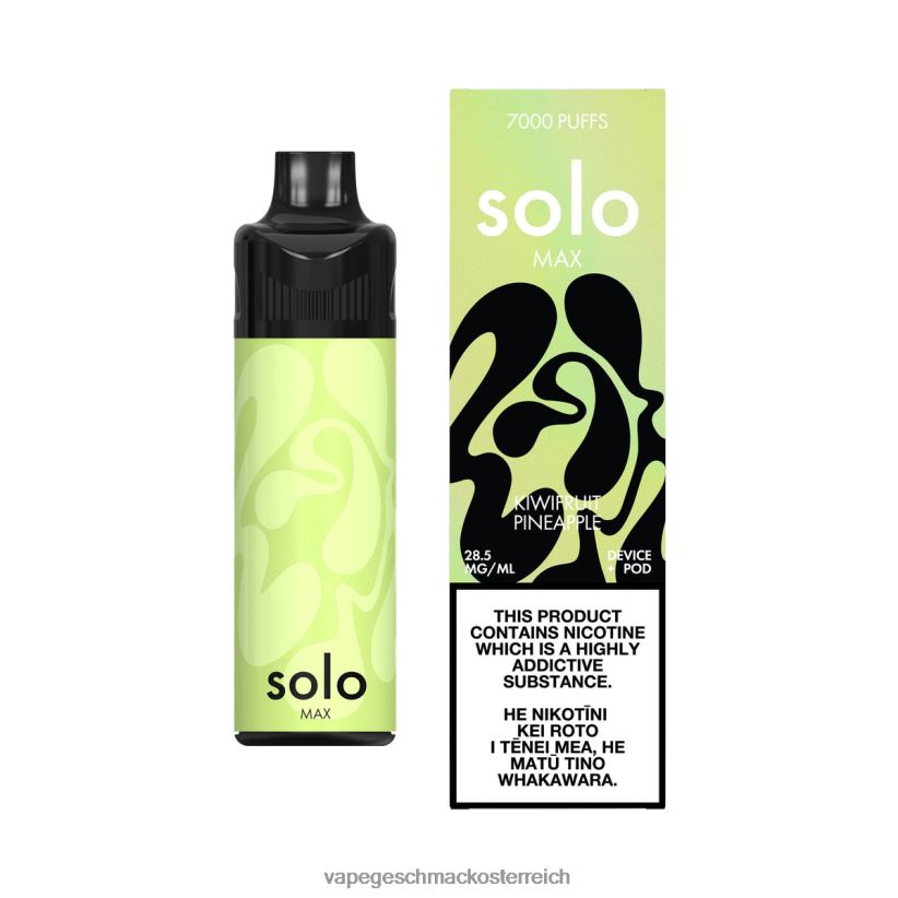 Einweg Vape Österreich - Solo MAX Pod-Kit D288XL68 Kiwi-Ananas