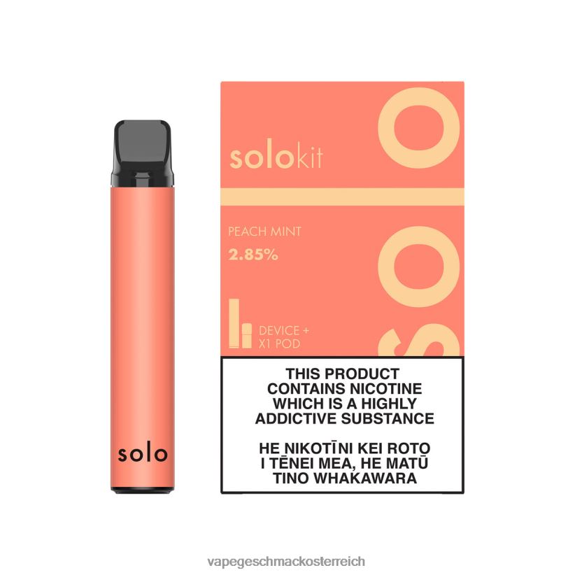 Einweg Vape Österreich - Solo Pod-Kit D288XL44 Pfirsichminze