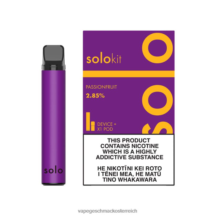 Vape Geschmack - Solo Pod-Kit D288XL42 Passionsfrucht