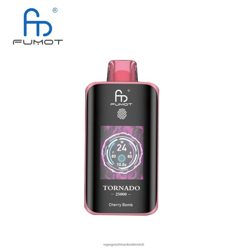 Einweg Vape Österreich - Kirschbombe Fumot Tornado 25000 Einweg-Vaporizer 8066N4