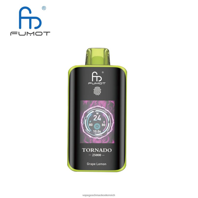Vape Geschmack - Traubenzitrone Fumot Tornado 25000 Einweg-Vaporizer 8066N6