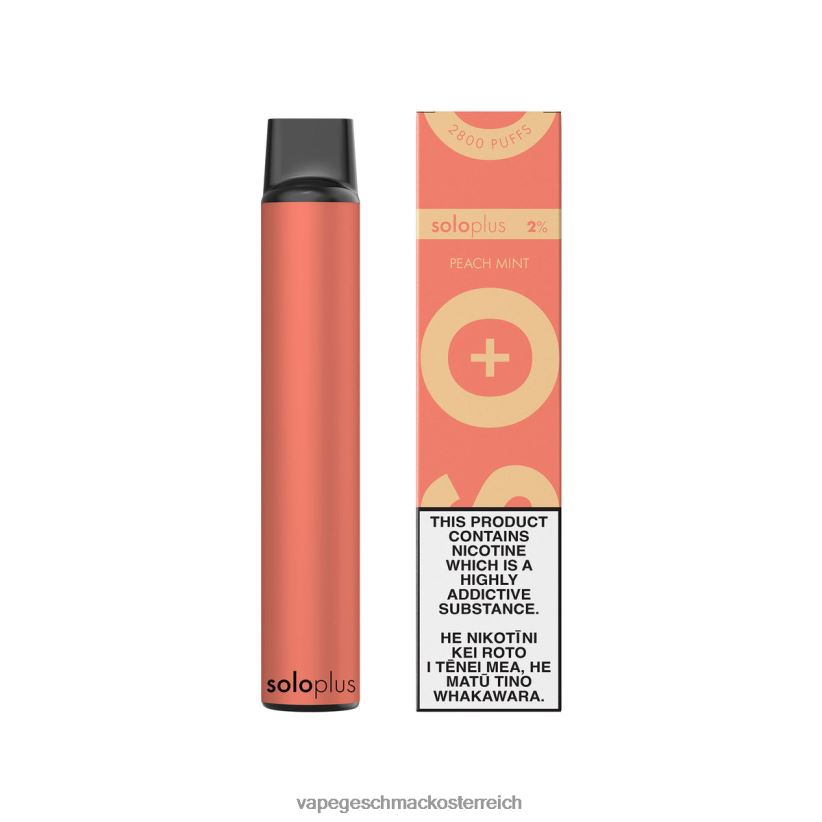 Vape Automat - Solo Plus Einweg-Vapor D288XL23 Pfirsichminze
