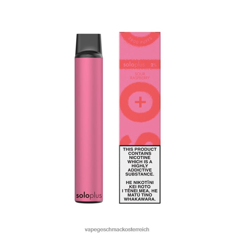Vape Automat - Solo Plus Einweg-Vapor D288XL35 saure Himbeere
