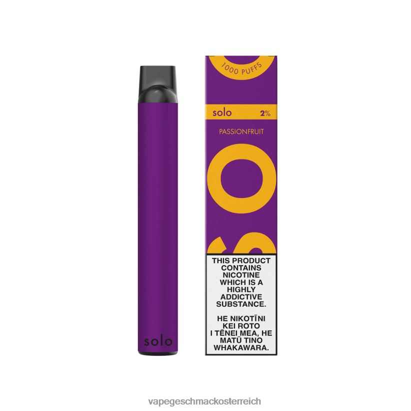 Vape Geschmack - Solo Einweg-Vapor D288XL14 Passionsfrucht