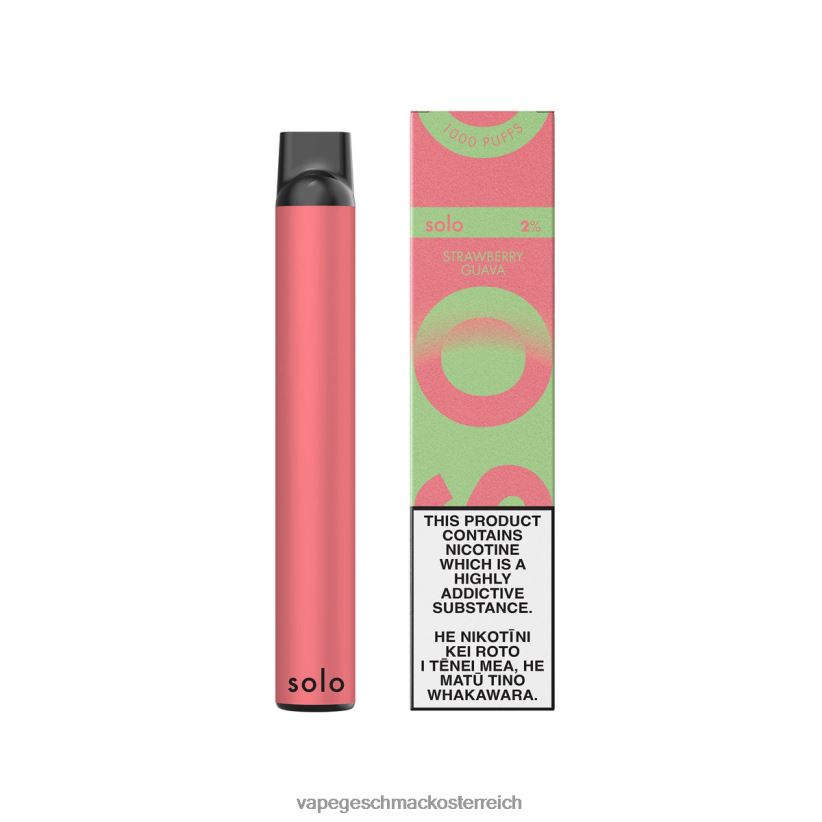 Vape Shop Wien - Solo Einweg-Vape-Paradies-Kollektion D288XL21 Erdbeer-Guave