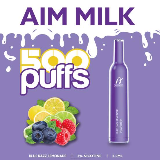 Einweg Vape Österreich - Blue Razz Limonade Aivono AIM MILK 500 400B264
