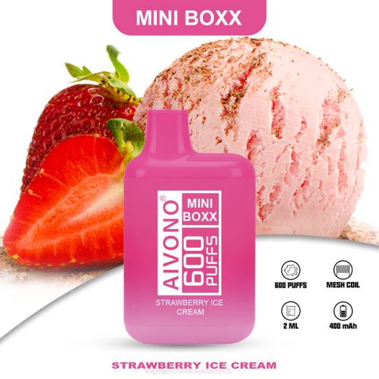 Einweg Vape Österreich - Erdbeereis Aivono AIM MINI BOXX 600 400B232
