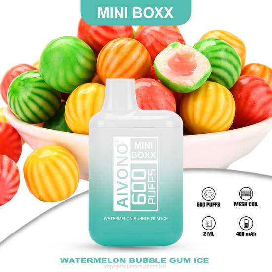 Vape Automat - Wassermelonen-Kaugummieis Aivono AIM MINI BOXX 600 400B235