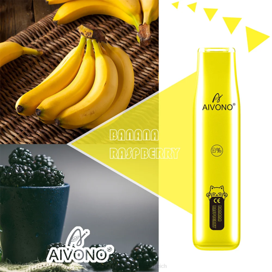 Vape Geschmack - Bananen-Himbeere Aivono AIM CAT 400 400B334