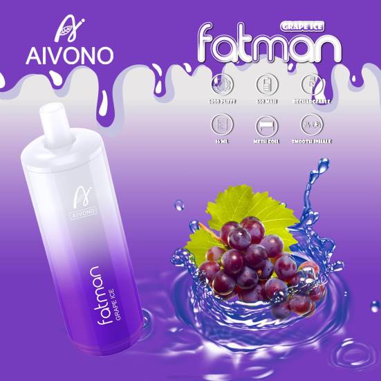 Einweg Vape Österreich - Traubeneis Aivono FATMAN 6800 400B24