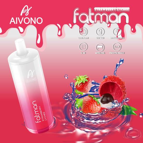 Vape Automat - Erdbeer-Litschi Aivono FATMAN 6800 400B23
