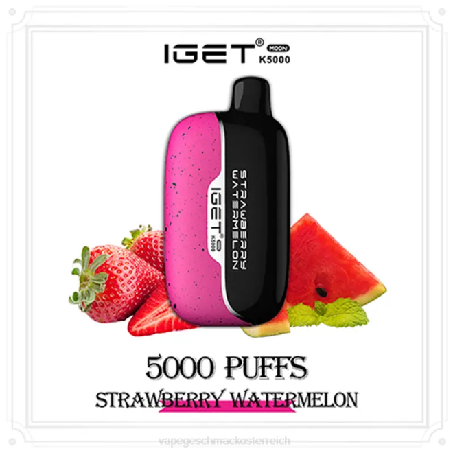 Vape Automat - Erdbeerwassermelone IGET Moon k5000 48VP9
