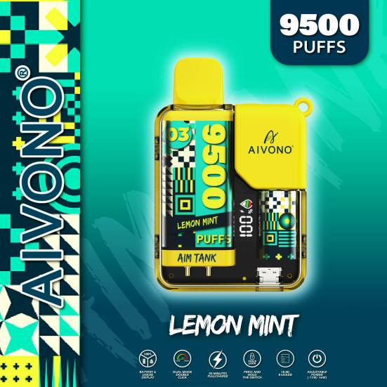 Vape Automat - Zitronenminze Aivono AIM TANK 9500 400B35