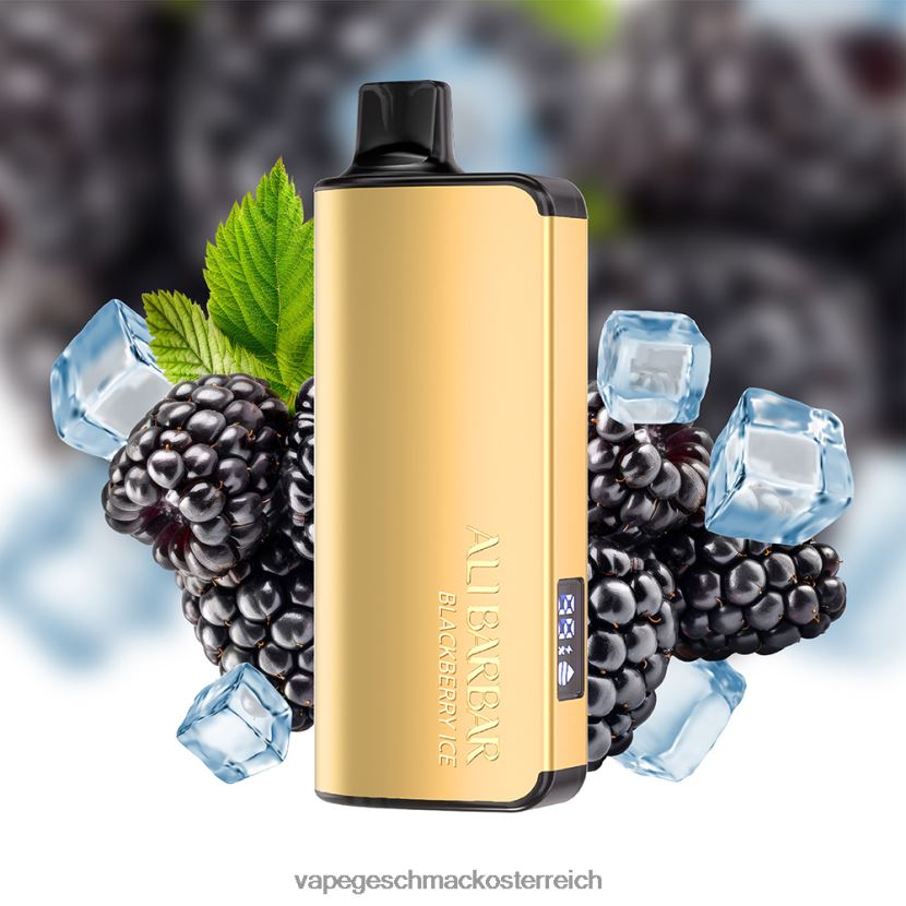Vape Geschmack - Alibarbar Ingot 9000 Einweg-Vaporizer Brombeereis P268ZR30