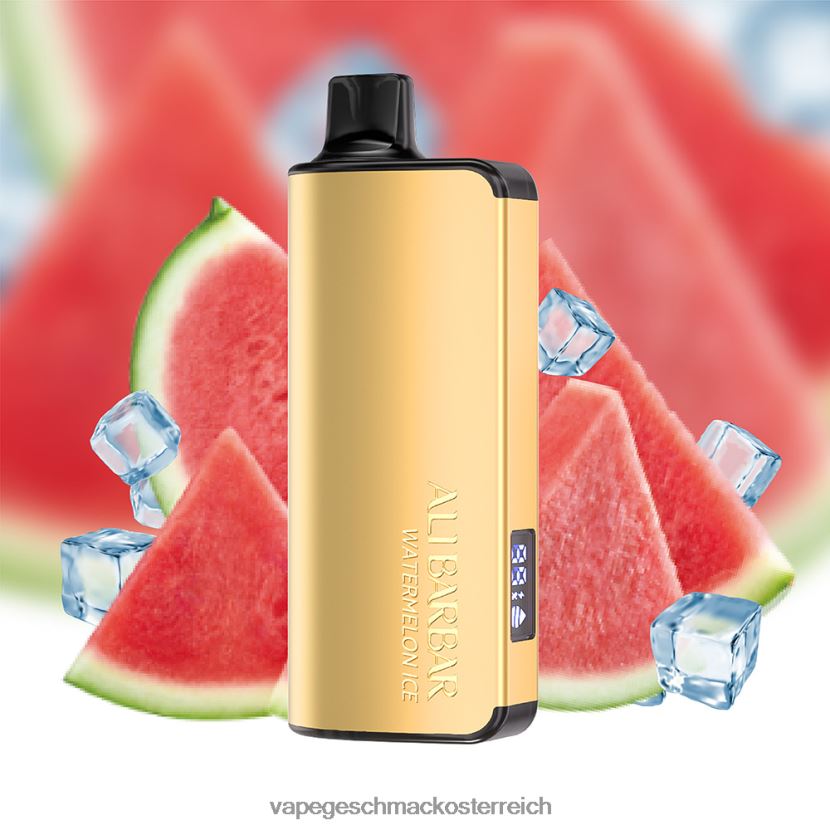 Vape Geschmack - Alibarbar Ingot 9000 Einweg-Vaporizer Wassermeloneneis P268ZR26