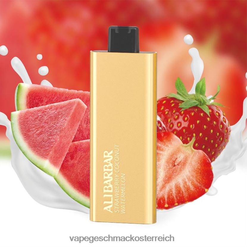 Vape Geschmack - Alibarbar Pandora 7000 Einweg-Vaporizer Erdbeer-Kokos-Wassermelone P268ZR62