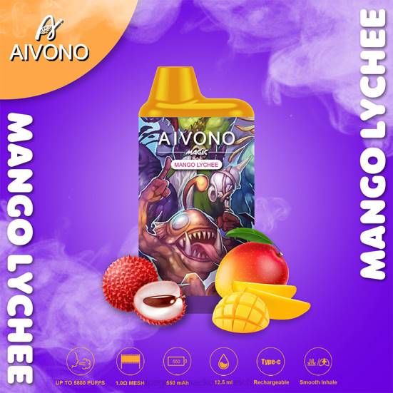 Vape Geschmack - Mango-Litschi Aivono AIM MAGIC 5800 Mundbox-Zigarette 400B98