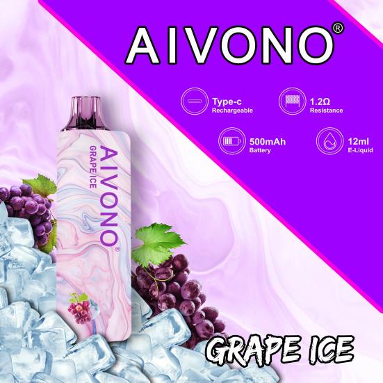 Vape Geschmack - Traubeneis Aivono AIM GUN 7000 400B102