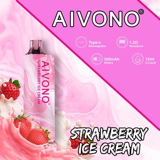 Vape Shop Wien - Erdbeereis Aivono AIM GUN 7000 400B105