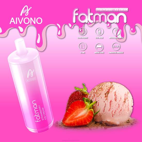 Vape Shop Wien - Erdbeereis Aivono FATMAN 6800 400B21