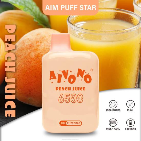 Vape Shop Wien - Pfirsichsaft Aivono AIM PUFF STAR 6500 400B289
