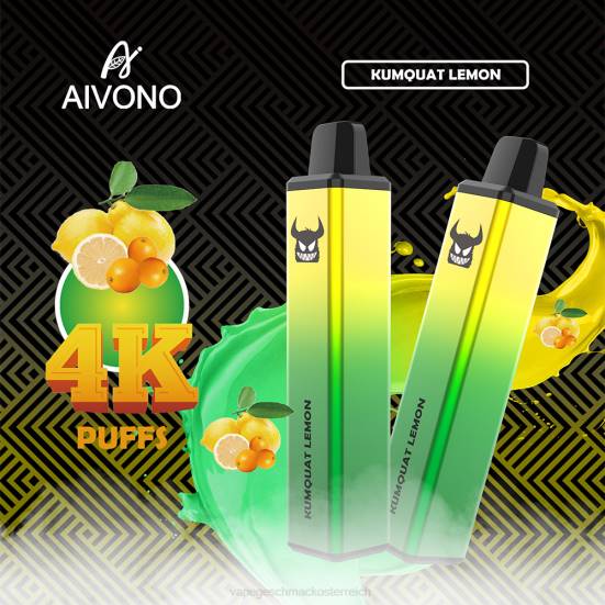 Einweg Vape Österreich - Kumquat-Zitrone Aivono AIM FREAK 4000 400B256