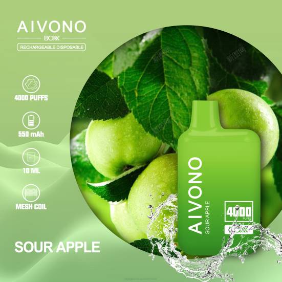 Einweg Vape Österreich - saurer Apfel Aivono AIM BOXX 4000 400B220