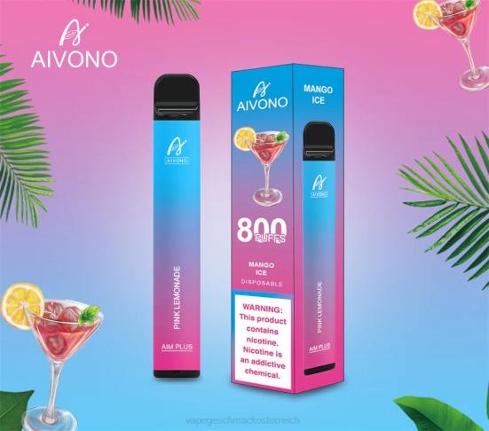 Vape Automat - rosa Limonade Aivono AIM PLUS 800 400B191