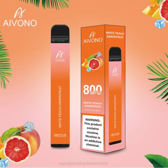 Vape Automat - weiße Pfirsich-Grapefruit Aivono AIM PLUS 800 400B199