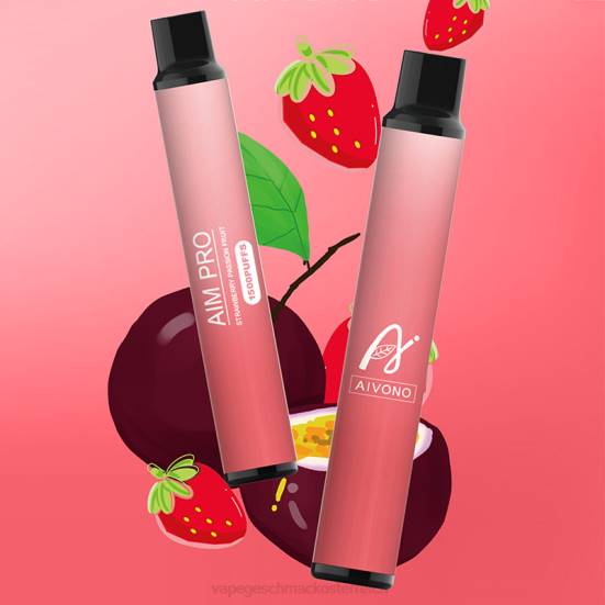 Vape Geschmack - Erdbeer-Passionsfrucht Aivono AIM PRO 1500 400B162