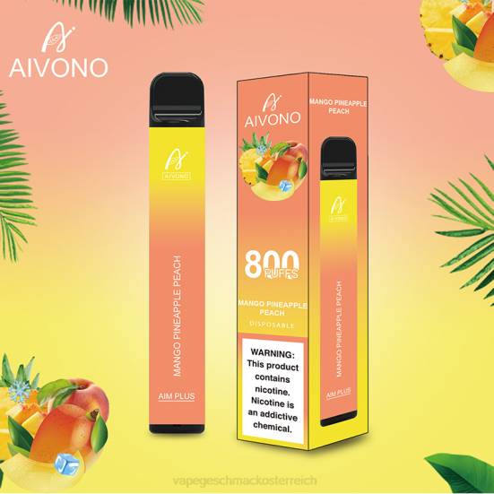 Vape Geschmack - Mango-Ananas-Pfirsich Aivono AIM PLUS 800 400B186