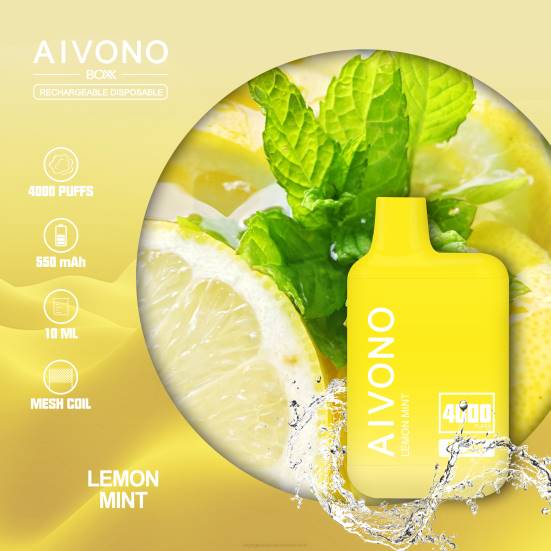 Vape Geschmack - Zitronenminze Aivono AIM BOXX 4000 400B230