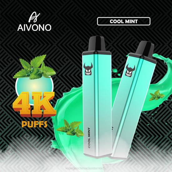 Vape Geschmack - kühle Minze Aivono AIM FREAK 4000 400B254