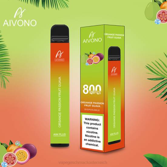 Vape Shop Wien - Orange Passionsfrucht Guave Aivono AIM PLUS 800 400B189