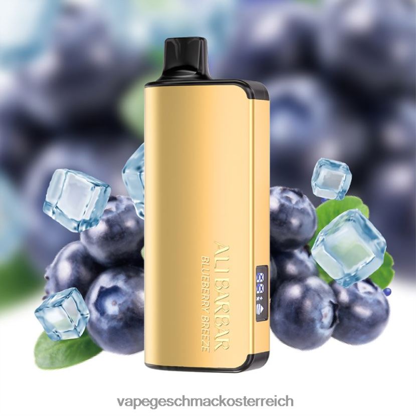 Einweg Vape Österreich - Alibarbar Ingot 20000 Einweg-Vapes Blaubeerbrise P268ZR32