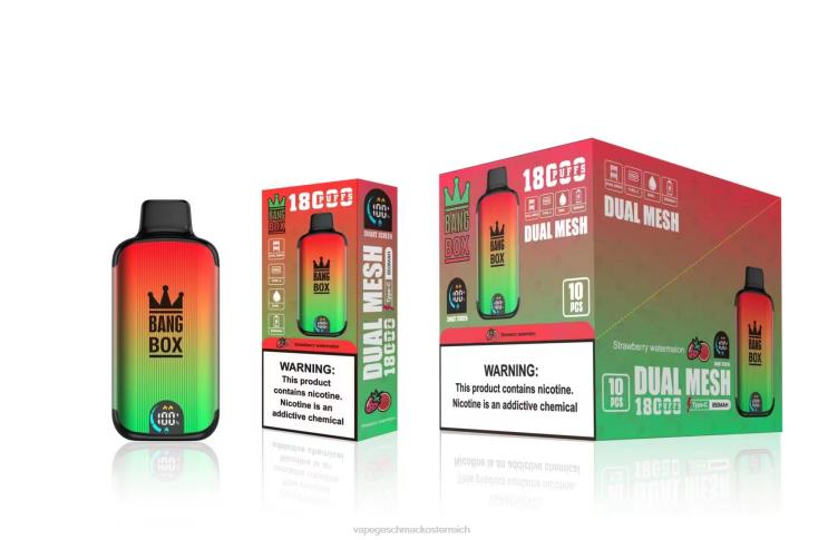 Einweg Vape Österreich - Bang Box 18000 Züge 8DTH888 Erdbeerwassermelone