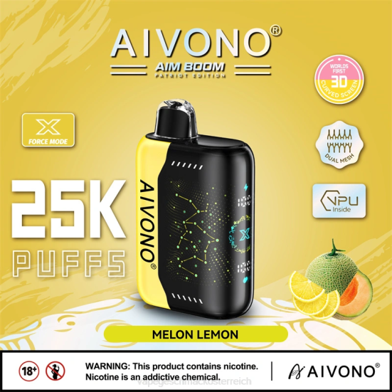 Einweg Vape Österreich - Melone Zitrone Aivono AIM BOOM 25000 400B348