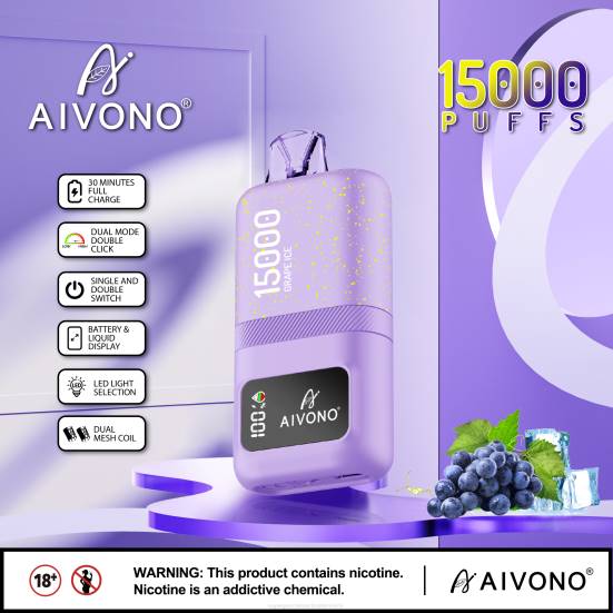 Einweg Vape Österreich - Traubeneis Aivono AIM magic 15000 400B60