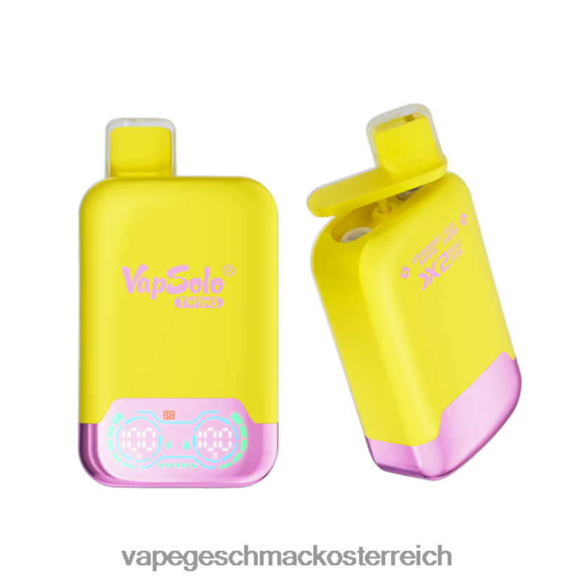 Einweg Vape Österreich - Vapsolo TWINS Einweg-Vapor Erdbeer-Banane und prickelnde Kirsche P268ZR144