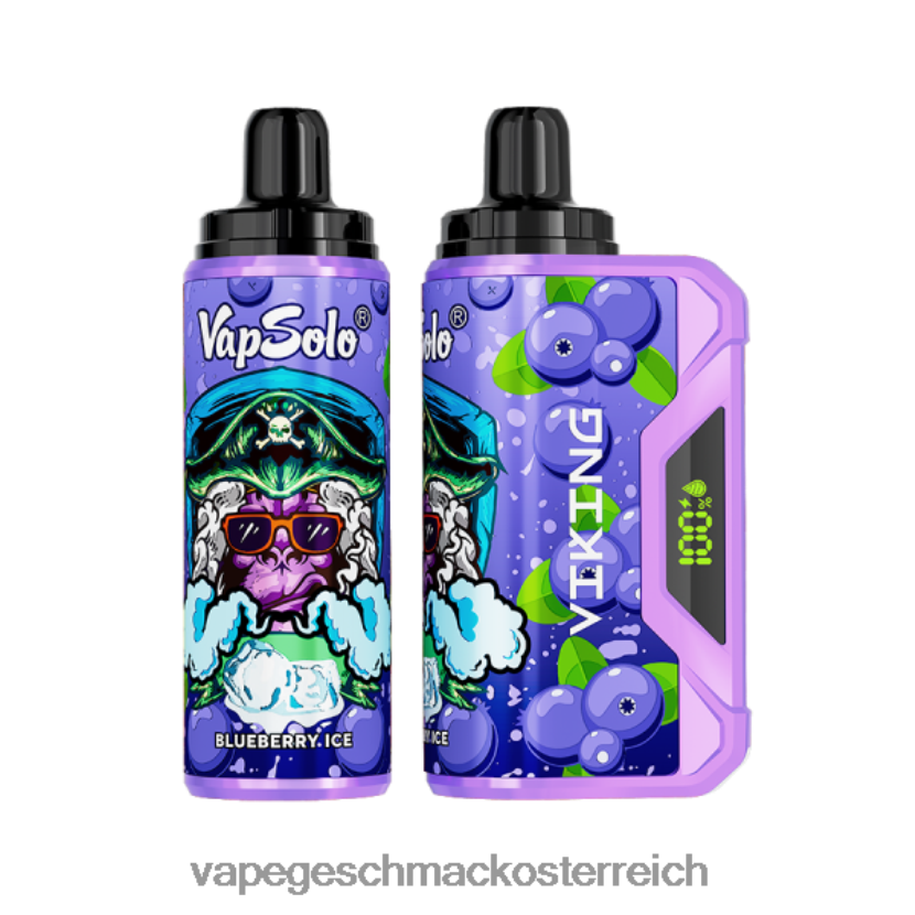Einweg Vape Österreich - Vapsolo VIKING Einweg-Vapor Blaubeere P268ZR148