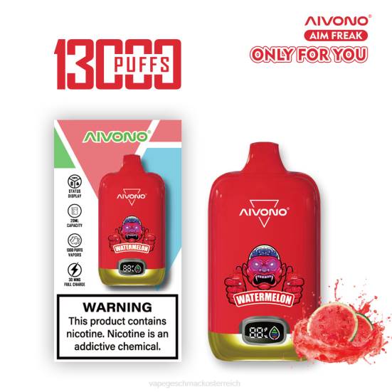 Einweg Vape Österreich - Wassermelone Aivono AIM FREAK 13000 400B244